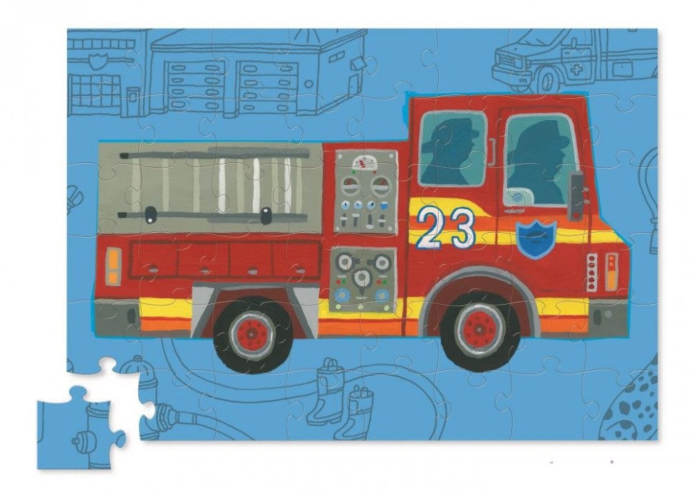 Пазл - Пожарная машина, 48 деталей  